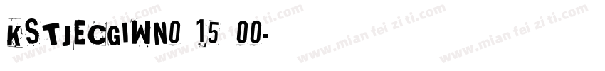 KSTJECGIWN0 15 00字体转换